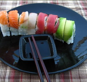 Rezept für Regenbogen-Sushi