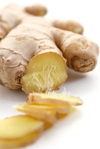 Gari, it's basically pickled ginger (sushi)